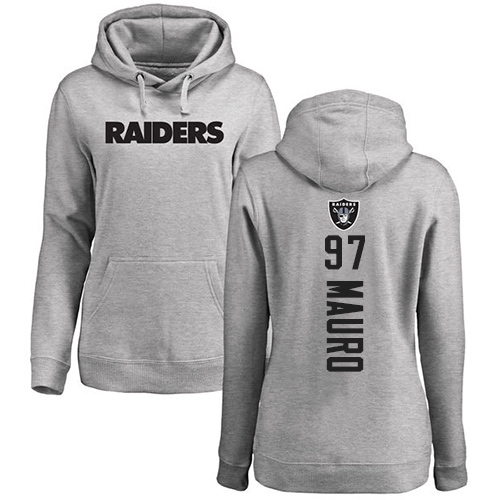 Men Oakland Raiders Ash Josh Mauro Backer NFL Football #97 Pullover Hoodie Sweatshirts
